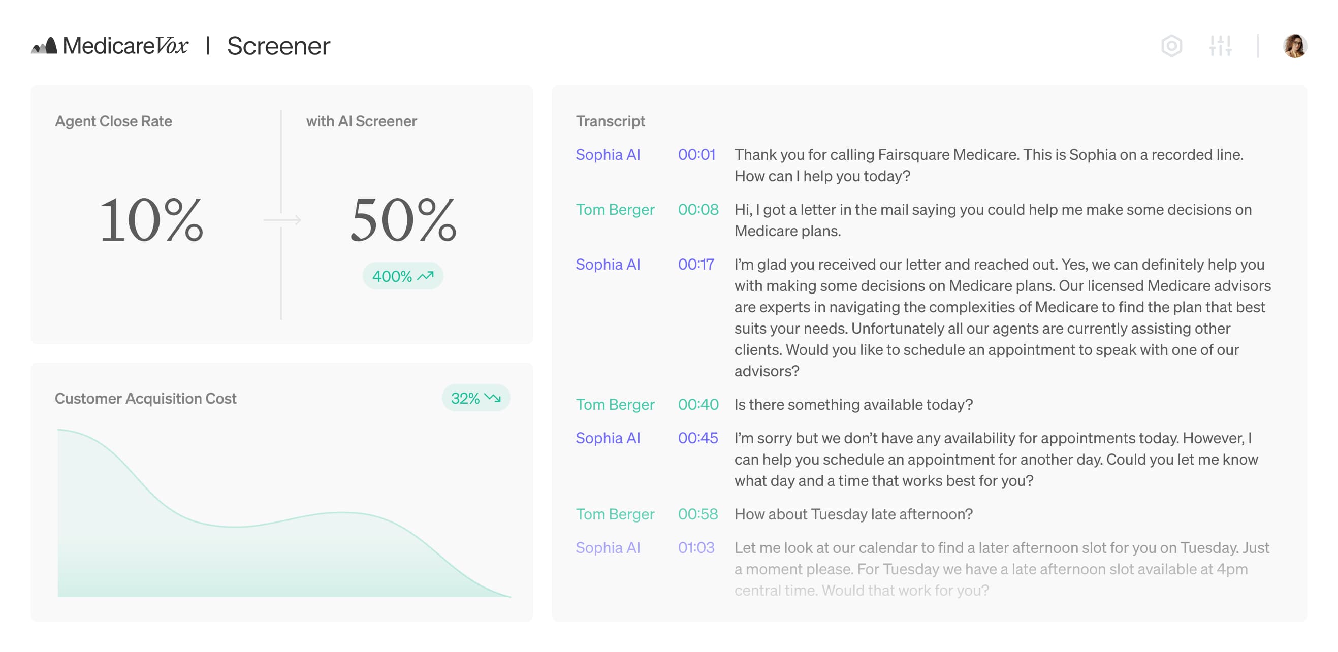 ui for screener